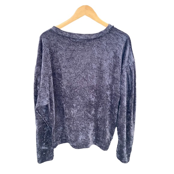 Free People Milan Pullover Luxe Velvet Dolman Sleeve Women’s Top Medium - Picture 4 of 7